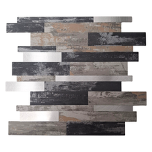 Load image into Gallery viewer, Self Adhesive 3D Mosaic Wall Tiles - Slate - 30cm x 30cm (10 pack)

