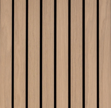 Load image into Gallery viewer, Premium WIDE SLAT Wall Panels - 3-sided Wood Veneer - 240cm x 30cm (2 pack)
