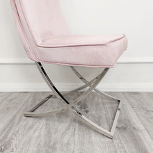 Load image into Gallery viewer, 4 x Sandhurst XLeg Chrome Chairs in Pink
