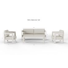 Load image into Gallery viewer, ALUXO® Sofia Outdoor Range - 4 Seater Lounge Set
