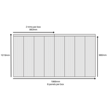 Load image into Gallery viewer, Wainscoting Wall Panel Kit - Slat - 1966mm × 1019mm (Half Wall)
