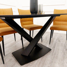 Load image into Gallery viewer, Apollo 1.6 Black Dining Table with Black Sintered Stone
