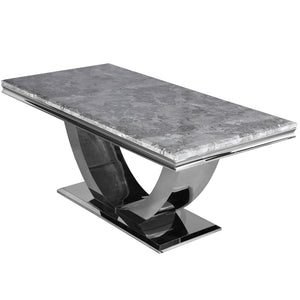Arial Dining Table with Grey Marble Top