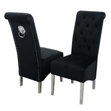 Load image into Gallery viewer, Emma Dining Chair in Black Velvet

