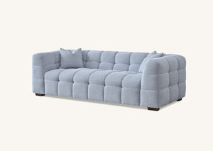 Aluxo Tribeca Sofa Range in Pearl Boucle Fabric