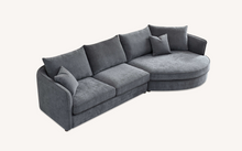 Load image into Gallery viewer, Aluxo Rubin Corner Chaise in Charcoal Boucle
