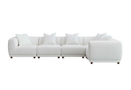 ALUXO® Lottie Modular Corner Group in Polar Boucle