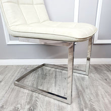 Load image into Gallery viewer, Tara Dining Chair in Cream Leather

