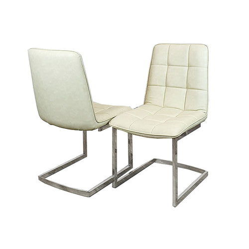 Tara Dining Chair in Cream Leather