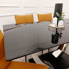 Load image into Gallery viewer, Venus 1.6 Chrome Dining Table with Black Sintered Stone Top
