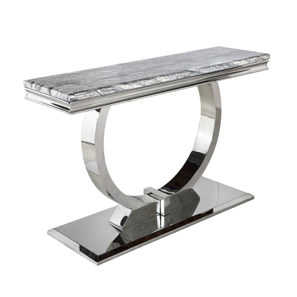 Arriana Console with Dark Grey Marble Top