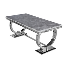 Load image into Gallery viewer, Arriana Dining Table with Light Grey Marble Top
