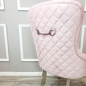 Kate Dining Chair in Pink Velvet
