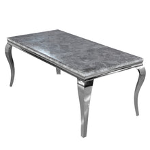 Load image into Gallery viewer, Louis Dining Table with Light Grey Marble.
