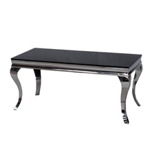 Load image into Gallery viewer, Louis Coffee Table with Black Glass Top
