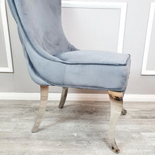 Load image into Gallery viewer, Sandhurst Dining Chair in Dark Grey Velvet
