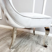 Load image into Gallery viewer, Sandhurst Dining Chair in Light Grey Velvet
