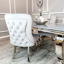 Load image into Gallery viewer, Sandhurst Dining Chair in Light Grey Velvet

