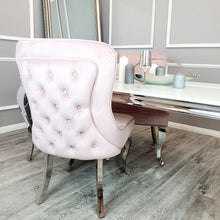 Load image into Gallery viewer, Sandhurst Dining Chair Straight Leg in Pink Velvet
