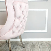 Load image into Gallery viewer, Sandhurst Dining Chair Straight Leg in Pink Velvet
